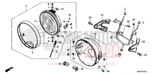 PROJECTEUR (CB1100CA/NA/NAD) CB1100CAK de 2019